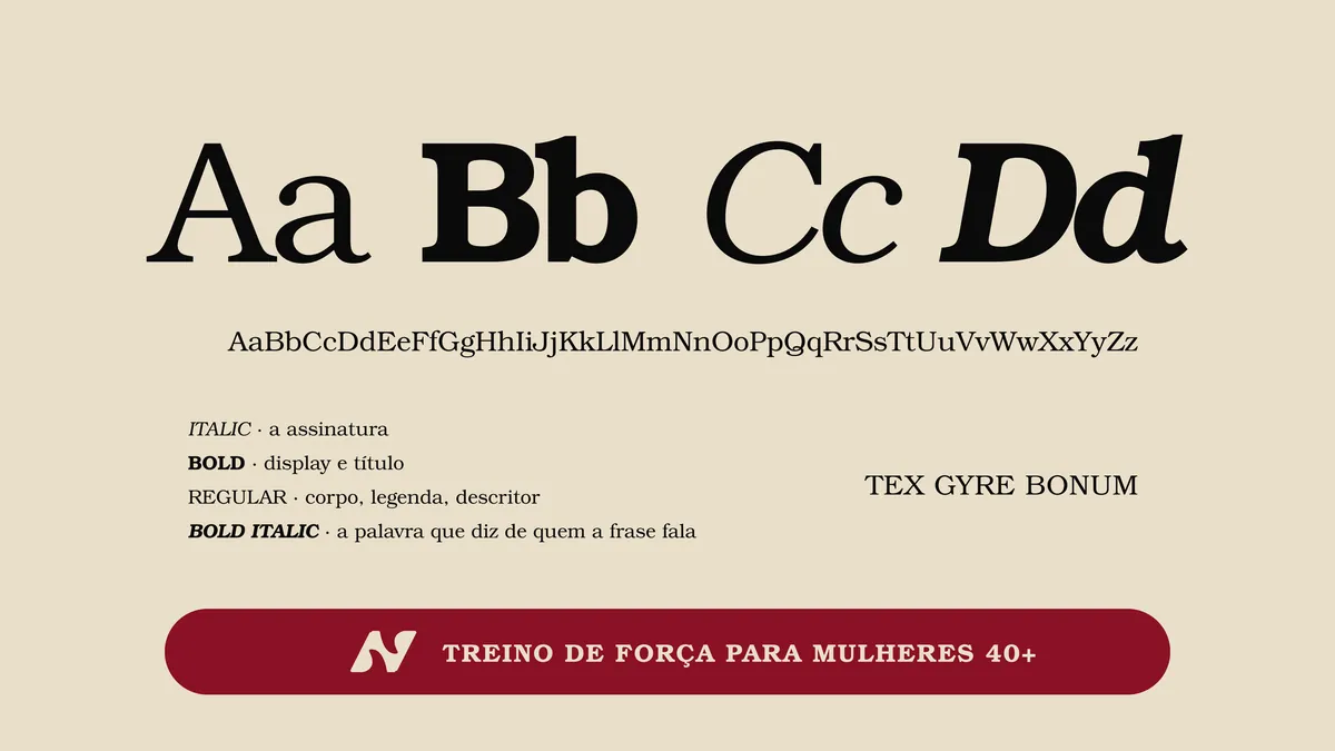 Tipografia TeX Gyre Bonum