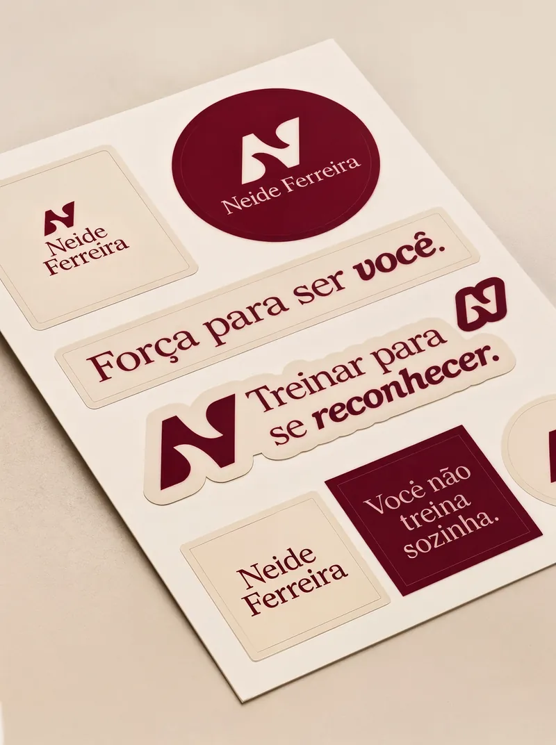 Cartela de adesivos